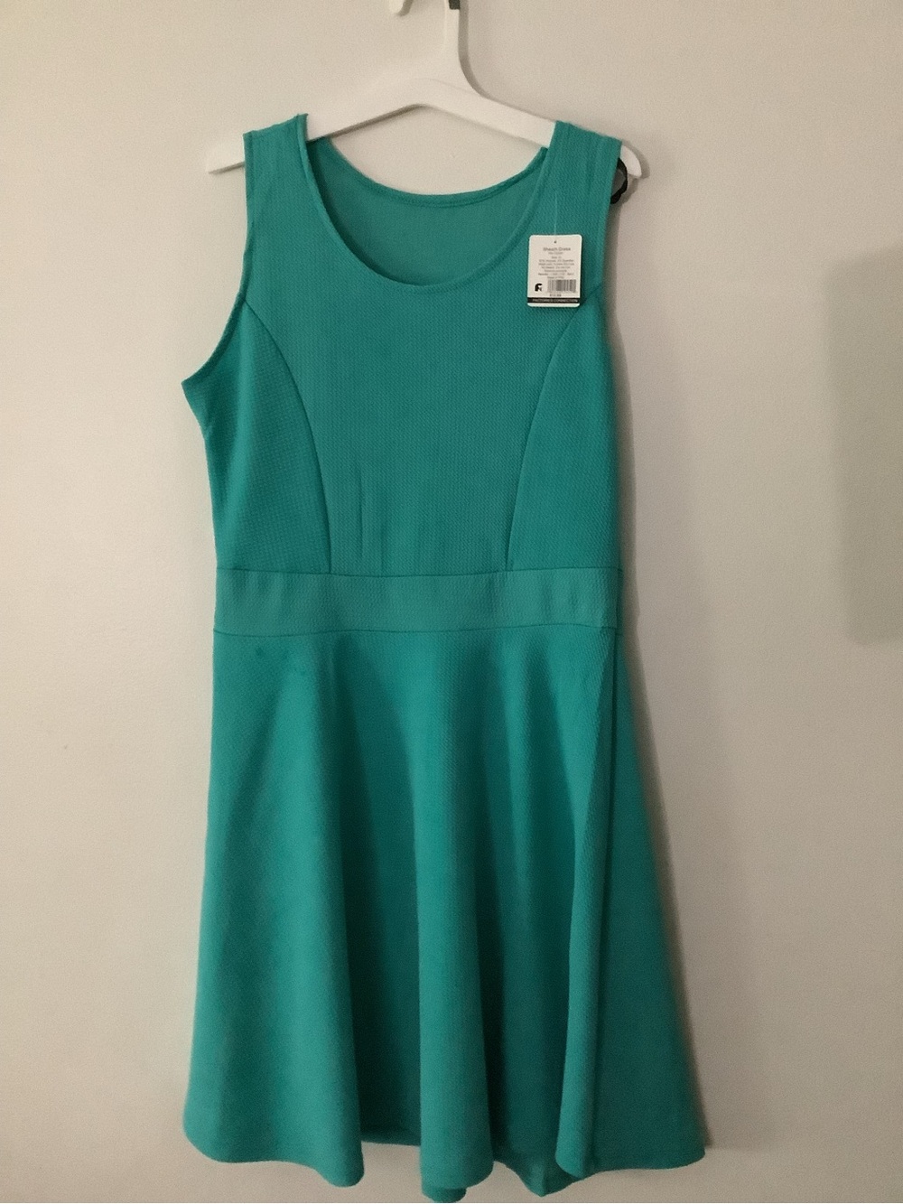 Women's Teal Fit-and-Flare Dress